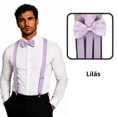 Kit Suspensorio Masculino Padrinho Gravata Borboleta Regulável Ajustavel