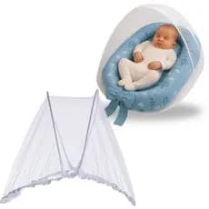 Mosquiteiro Ninho Redutor Bebe Protetor Portátil Universal Enxoval Menina Menino Rosa Azul