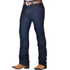 Calça Jeans Masculina Plus Size Preta e AzulTradicional Corte Reto 100% Algodão Premium