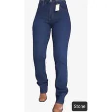 Calça Country Feminina Com Elastano e Lycra Montaria Delave Stone Amaciada