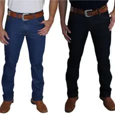Calça Country Masculina Montaria Rodeio Stone e Amaciada Western