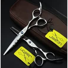 Tesoura De Cabelo JASON 6.0 Polegadas , Conjunto De Tesouras Brilhantes