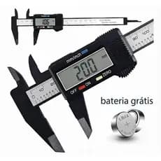 Paquímetro Digital Medidor Eletrônico Caliper De Fibra Carbono 150mm Profissional