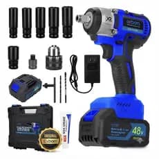 Parafusadeira Impacto Exbom 48V 2 Baterias MQL-CI6480 Velocidade 2300rpm