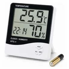 Rel贸gio Termo Higr么metro Digital Medidor De Temperatura Umidade Ar Term么metro De Ambiente com pilhas