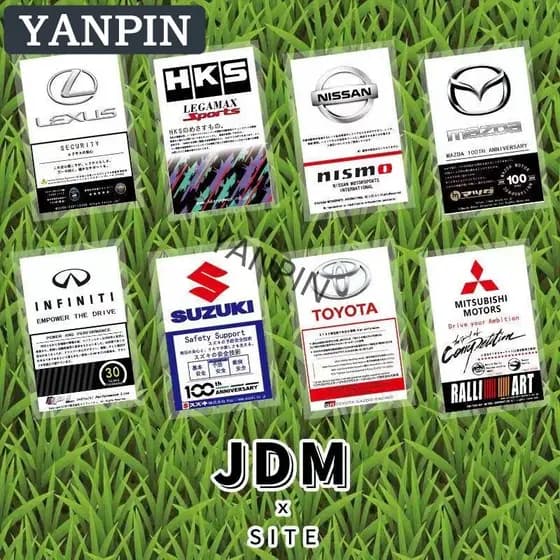 [JDM] Adesivo Eletrostático para Carro, Adesivo Decorativo para Para-brisa para Honda, Toyota, Nissan, BMW, Mercedes-Ben