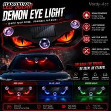 Luz De Aviso De Carro LED Idéias De Energia Solar Olho Do Diabo