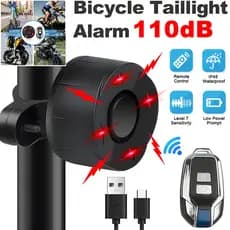 Alarme De Bicicleta Segurança De Motocicleta Anti 700mAh Grande Capacidade 110dB Perda Controle Remoto Tipo C Carga Rápida Detector De Vibração Sem Fio Sensor