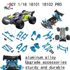 Para SCY 18101 18102 SG118MAX Peças De Atualização De Metal Braço Traseiro Dianteiro Copo Direção Torre Choque Corpo Pos