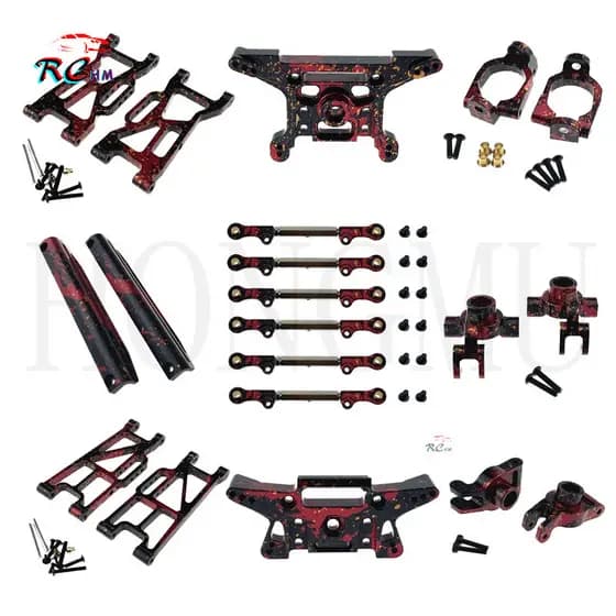 MJX Hyper Go 1/10 10210 10208 V2 Modificação De Metal Acessórios De Atualização Suporte De Amortecedor Braço Inferior Di