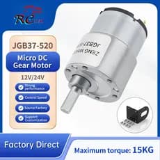 Motor Escovado DC De Engrenagem De Espora Em Miniatura Ajustável Para Rotação Dianteira E Reversa 6V ~ 24V Torque 20KG/C