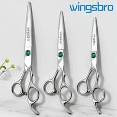 Wingbro 6/7/8 Polegada Tesoura De Barbearia Cabeleireiro Afiada Corte De Cabelo Profissional Ferramentas De Barbeiro