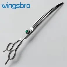 wingsbro Tesoura Para Cuidados Com Animais De Estimação De 8/7 Polegadas , Curvada De Tubarão Cães De Desbaste