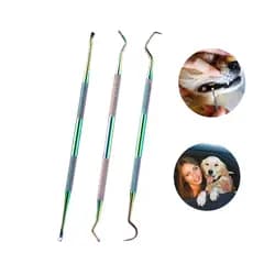Ferramenta De Limpeza De Dentes De Animais De Estimação 3ps , Conjunto Cachorro , Caneta Branqueadora Gato