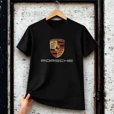 Camiseta Porsche Unissex Estilo Premium Algodão Confortável Estampa Carro Luxo