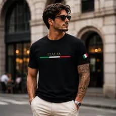 Camiseta Streetwer Itália Algodão 30.1 Premium  Confortável Unissex do P ao GG Várias Cores
