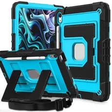 Para iPad Ar 11 2024 6 M2 2025 M3 4 5 10.9 " Crianças Caso 7 8 9 10.2 Seguro À Prova De Choque Suporte Capa Alça De Ombr
