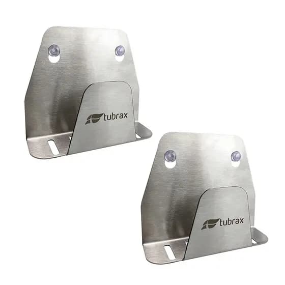 Porta Esponja Bucha Cozinha Aço Inox 304 - Tubrax - C/ 2 UNIDADES