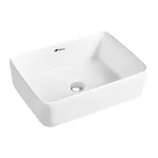 Cuba Lavabo Banheiro Cerâmica Louça Retangular 48x37 Branca Apoio Tubrax - BAB0003