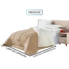 Coberdom Solteiro Sherpa Dupla Face Extra Quente Cobertor Peluciado Grosso Inverno Luxo 1,60x2,40