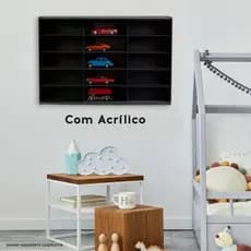 expositor 15carrinhos escala 1:32 mdf pintado +acrilico