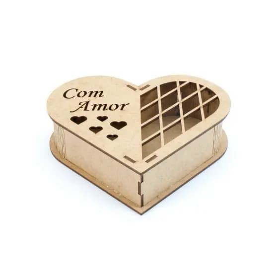 10 caixa coração com amor