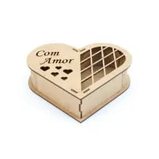 10 caixa coração com amor