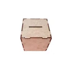 Kit caixa quadrada crua 8x8cm para cards kit 30uni
