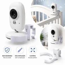 Suporte Para Babá Eletrônica E Câmera Universal Adaptavél Para Berço ou Parede