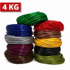4kg Fio Plástico Pvc Cordinha Cordao Espaguete Macarrao Enrolar Cadeira e Artesanato Alta Qualidade