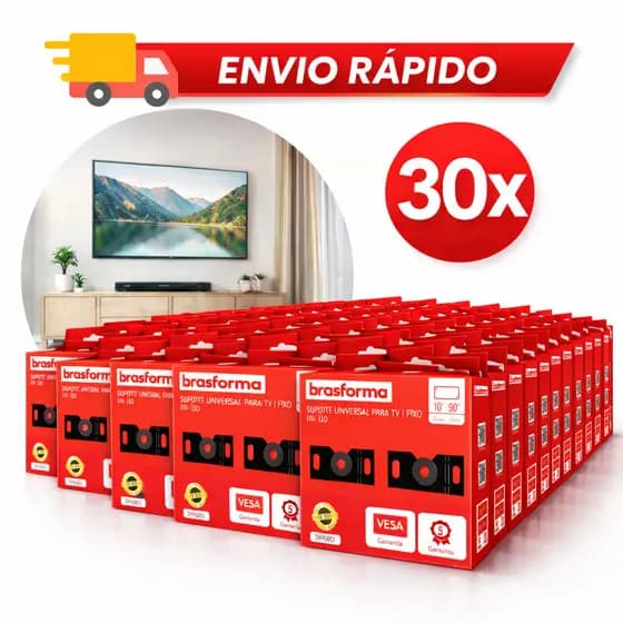 Kit 30 Suporte Fixo Para Tv Parede Universal Led E Lcd 10 A 90 Polegadas Até 40kg