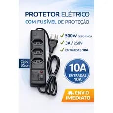 Filtro de Linha 3 e 4 TOMADAS EXTENSÃO ELÉTRICA INMETRO