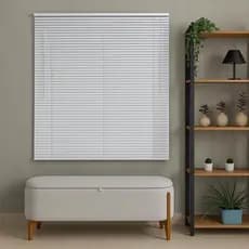 Persiana Pvc Trilho Metálico 80larg x 80alt Branca