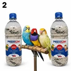 Kit Areia Aromatizada Aves Pássaros 1,5kg Higiênica Carvão Ativado Elimina Odores Ideal Gaiolas