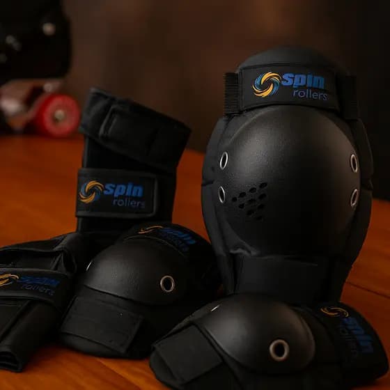 Kit de Proteção Spin Joelheiras, Cotoveleiras e Munhequeiras