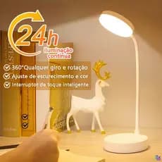 Luminária De Mesa De Proteção Ocular De Grau AAA Três Níveis De Ajuste De Brilho Recarregável R