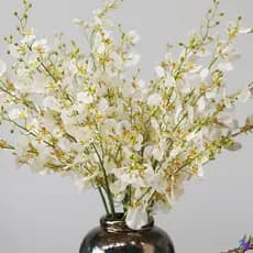 Flores Orquidea Artificial 97CM Decoração Para Casa Decoração Para Sala Quarto E Escritório 5 Ou 10 Unidades