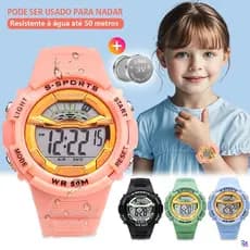 Relogio Feminino Pulso Relógios Feminina Infantil Menino A Prova D Água Digital Lindos Esportivas Cronômetro Original
