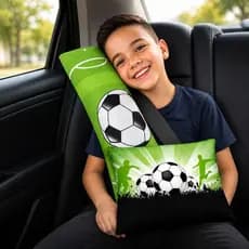 Almofada de Cinto e Almofada para Assento de Elevação Infantil Carro Viagem Segura Kit Conforto Para Carro