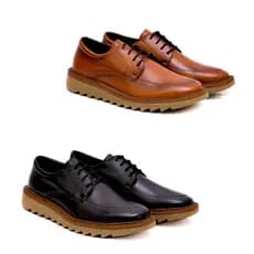 Sapato Oxford Loafer  Kit com 2 Pares Masculino Preto e Marrom no Eventos Trabalho Festas Elegante