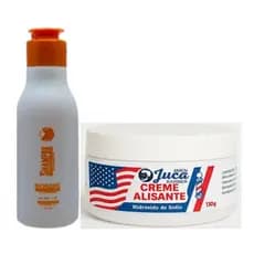 Creme Alisante White 130g Juca + Shampoo Neutralizante 175ml