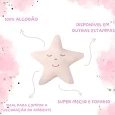 Almofada Decorativa Estrela 100% Algodão