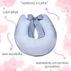 Capa De Almofada Amamentação Com Laço 100% Algodão