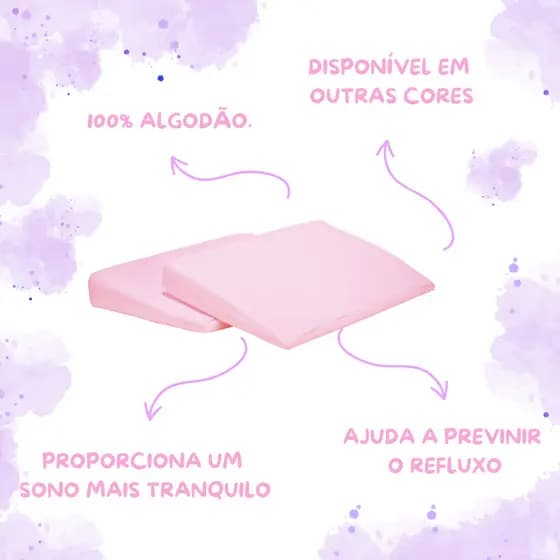 Rampa Para Berço Anti Refluxo 100% Algodão