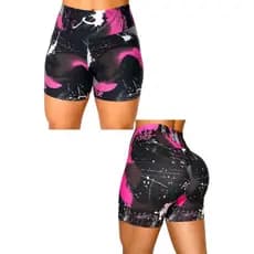 Short Bermuda fitness academia  Suplex meia coxa Estampado Acessórios Esportivos e Atividades ao Ar Livre