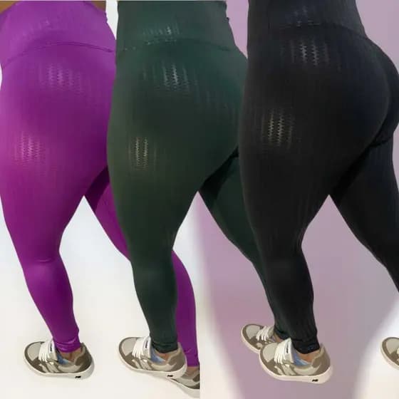 Calça Legging 3D Feminina Academia Caminhada Cintura Alta Compressão