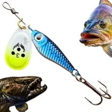Isca Artificial Spinner Laser Tucunaré Traira  Brack Bass Fundo 12 Gramas