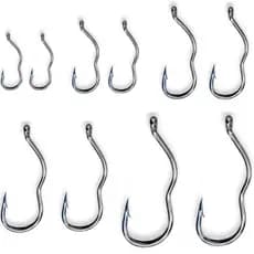 kit 60 Anzol De Pesca Auto Flip Fisgada Automática Tilápia Pacu Piau Traira Carpa