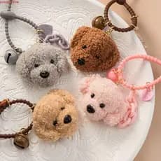 JUNYUE Chaveiro Para Cachorro , Casais Combinando Com Animais De Pelúcia , Chaveiros Bolsa De Poodle , Pingente De Kawai