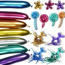 20-100 PCS Balões Longos Metálicos , De Torção Longa Cromados Multicoloridos Balão DIY Flores De Animais Para Casamento